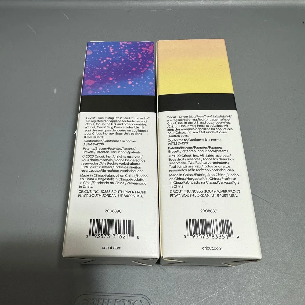 Cricut Infusible Ink Transfer Sheets Purple Watercolor Splash Pink Lemonade 2pk